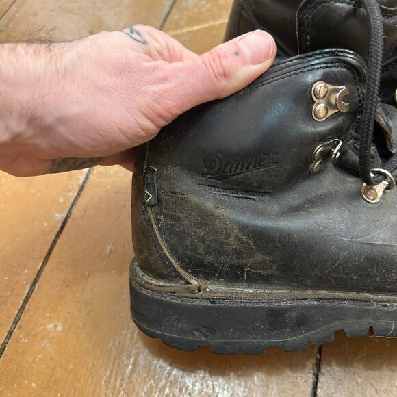 Danner Mountain Pass Black Glace Hiking Boots Mens Size 10 - Picture 5 of 7